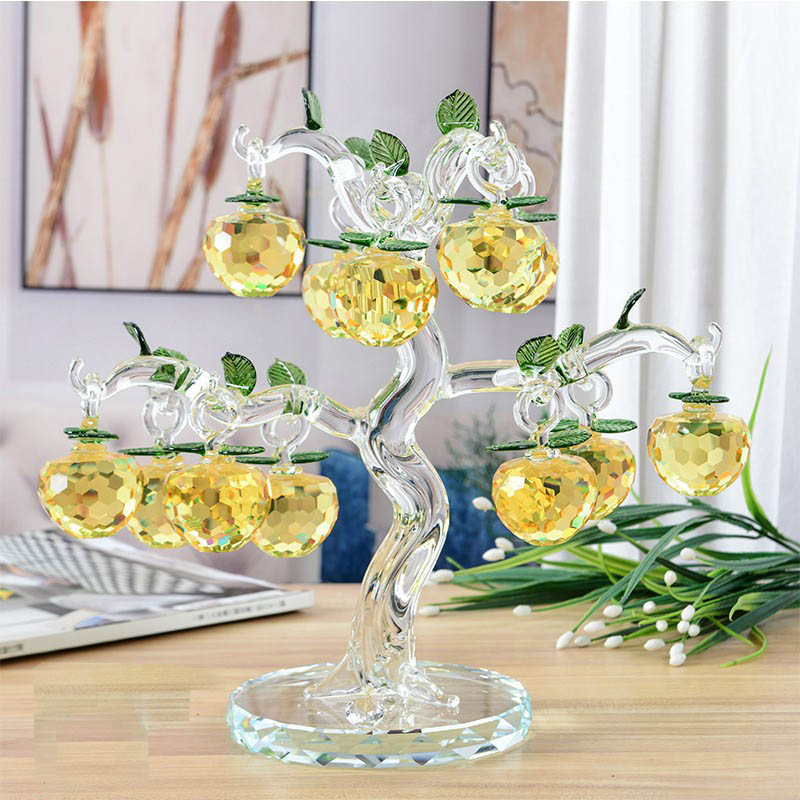 Crystal Apple Tree Glass အဆင်တန်ဆာ