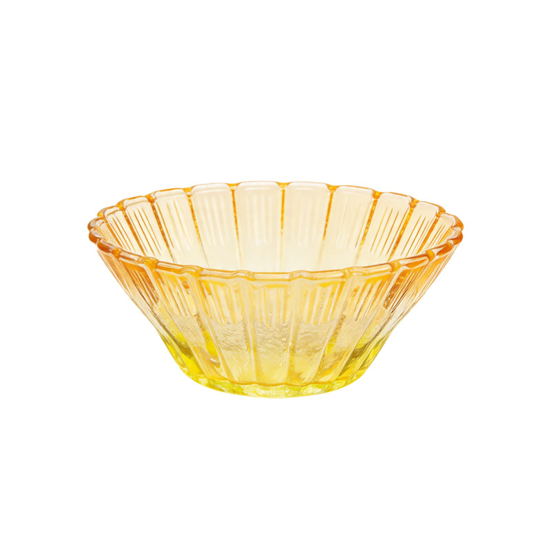 အိမ်သုံးအတွက် Gradient Petal Glass Salad Bowl