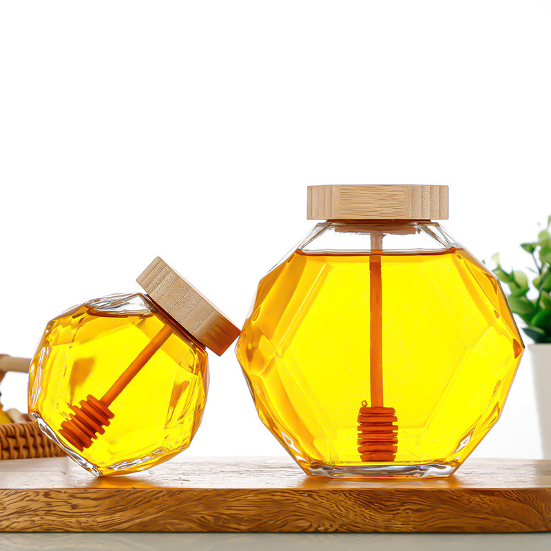 ဆဋ္ဌဂံပုံ မှန် Airtight Storage Jar