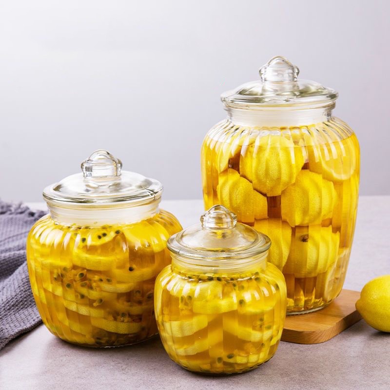 အိမ်သုံး အရွယ်အစား ကြီးမားသော Glass Pickle Jar